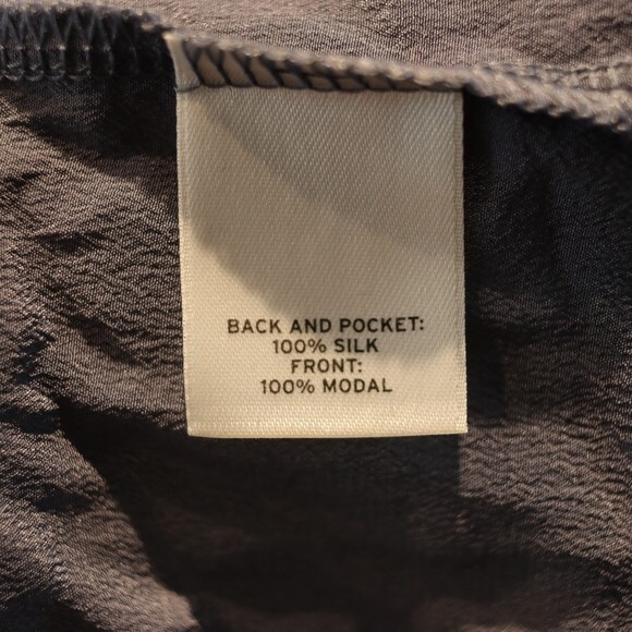 Caslon  Silk Color Block Gray & Blue Sleeveless Pocket Top LG - Picture 11 of 11